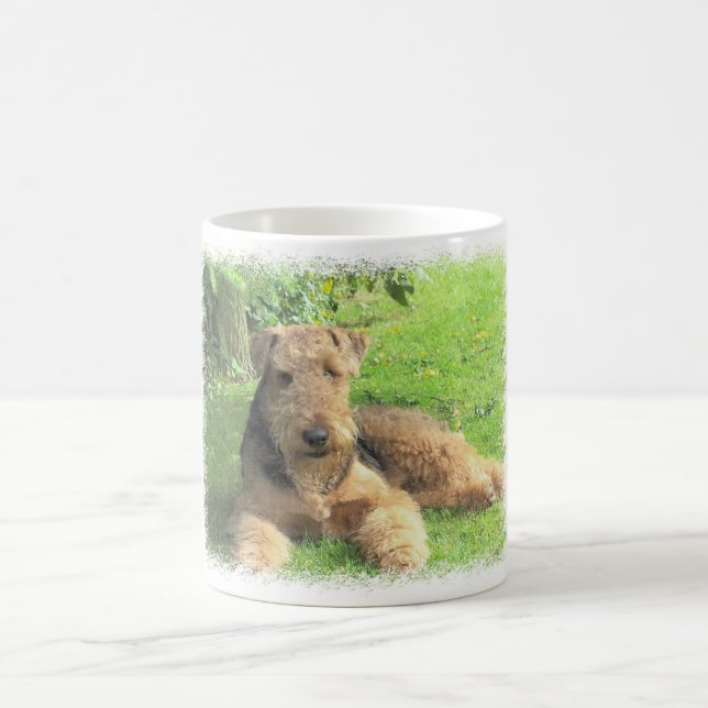 Caneca de café de Airedale Terrier (Centro)