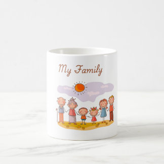Caneca de Café de Amor de Família Fofo | Presente
