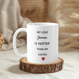 Caneca de Café de Amor Personalizada Moderna