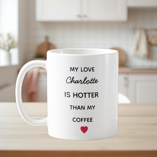Caneca de Café de Amor Personalizada Moderna