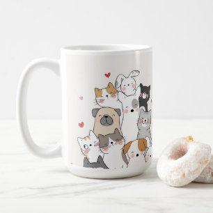 caneca de café de animal giro