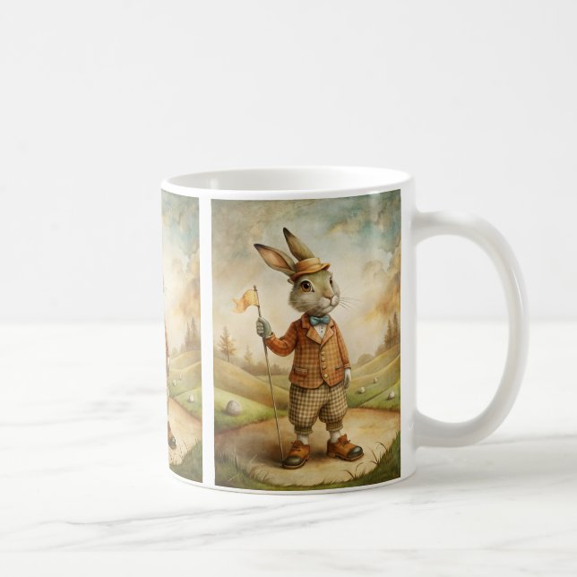 Caneca de Café de Animal Jogando Golfe (Direita)