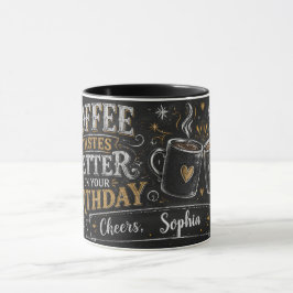Caneca de Café de Aniversário Personalizada