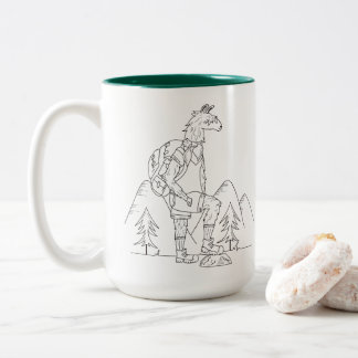 Caneca de café de ardência da fuga de Trailpaca