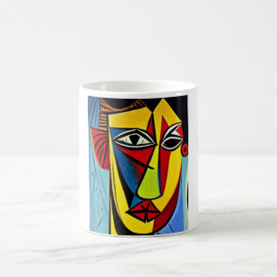 Caneca de Café de Arte Abstrata