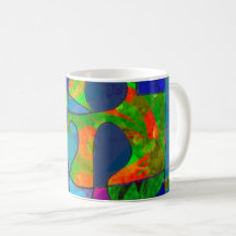 caneca de café de arte abstrata "abstract6"