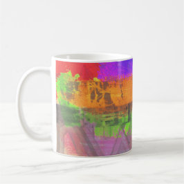 caneca de café de arte abstrata "Sonhando em Milhõ
