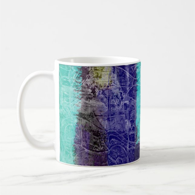 caneca de café de arte abstrata "Sonhos de um Milh (Esquerda)