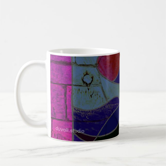 Caneca de café de arte abstrata "Variação de luz d (Esquerda)