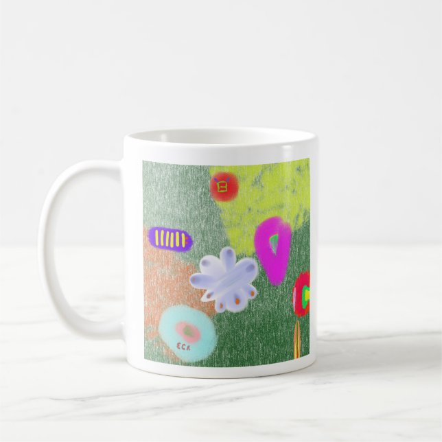 Caneca de Café de Arte Impressionista (Esquerda)