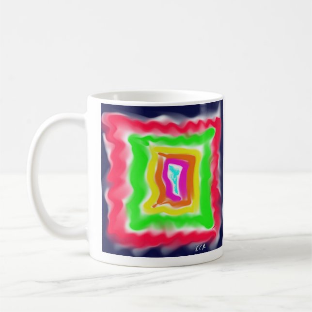 Caneca de Café de Arte Impressionista (Esquerda)