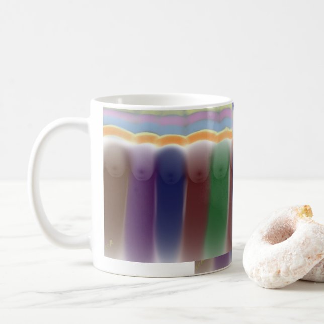 Caneca de Café de Arte Impressionista (Com Donut)