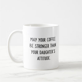 Caneca de café de atitude da filha (Blue Girl)