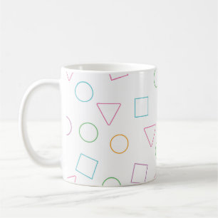 Caneca de café de Aventura Geométrica