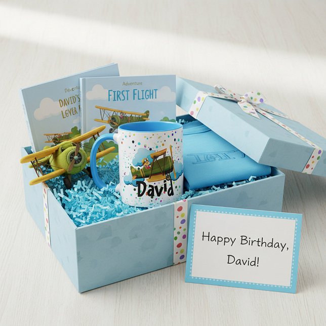 Caneca de café de avião personalizada (Criador carregado)