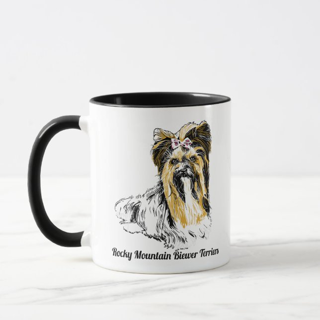 Caneca de café de Biewer Terrier (Esquerda)