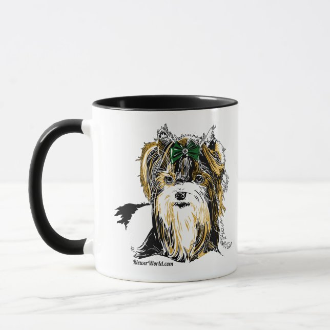 Caneca de café de Biewer Terrier (Esquerda)