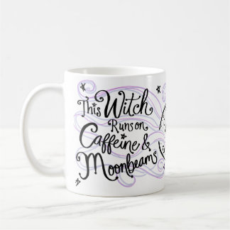 Caneca de Café de Bruxa | Cafeína e Raios de Lua