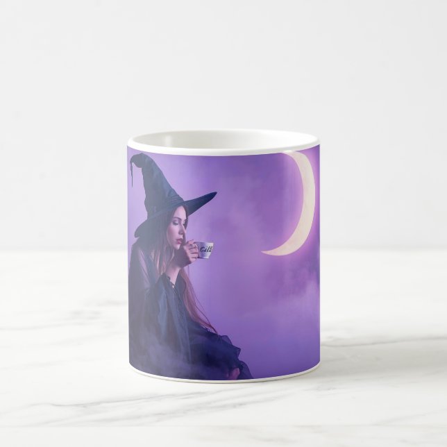 Caneca de Café de Bruxa | Xícara de Halloween ao L (Centro)