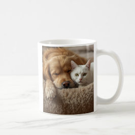 Caneca de Café de Cachorro e Gato Fofos – Presente