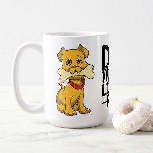 Caneca de café de cachorro engraçado presente da m