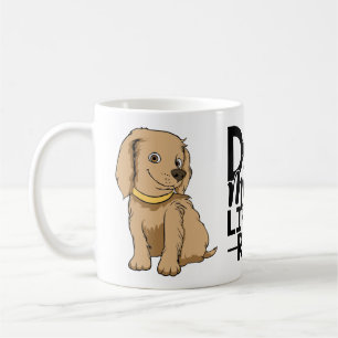 Caneca de café de cachorro engraçado presente da m