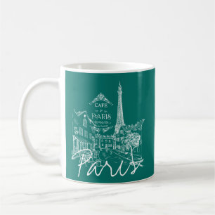 caneca de café de café paris