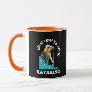 Caneca de Café de Caiaque (Branco)