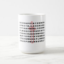 De "caneca da mamã Wordsearch"