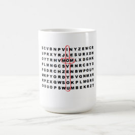 Caneca De Café De "caneca da mamã Wordsearch"