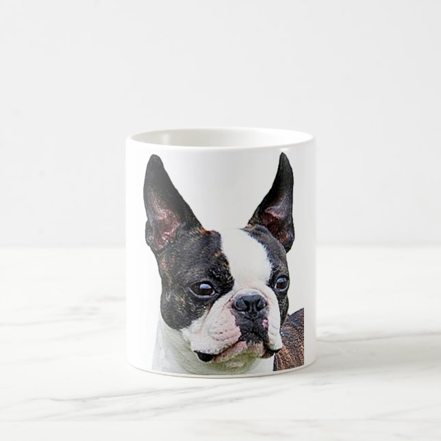 Caneca De Café De "canecas do design do terrier Boston" (Centro)