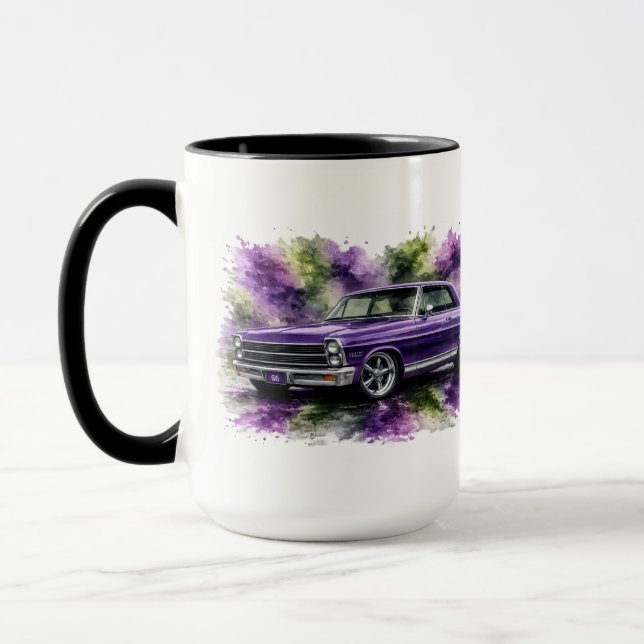 Caneca de Café de Carro Musculoso Americano (Esquerda)