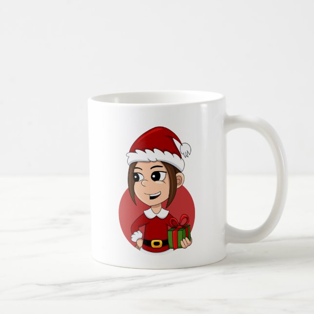 Caneca de café de cartoon de Natal (Direita)