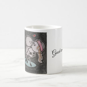 Caneca de Café de Casal Romântico Fofo