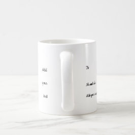 Caneca de café de casamento personalizável