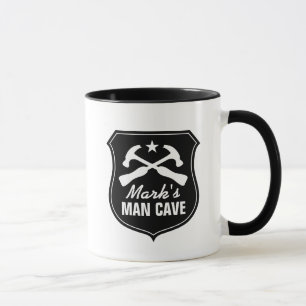 Caneca de café de caverna de homem personalizado 