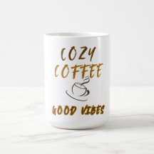 Caneca de Café de Cerâmica Aconchegante e Boas Vib