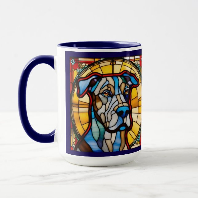 Caneca de Café de Cerâmica Cute Great Dane (Esquerda)