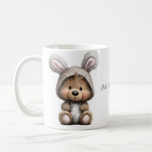 Caneca de Café de Cerâmica de Coelho de Desenho An