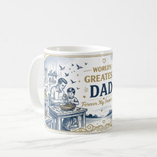 Caneca de Café de Cerâmica 'Melhor Pai do Mundo'