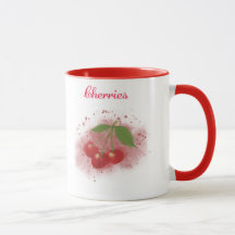 Caneca de café de cereja - Escolha sua Fruta