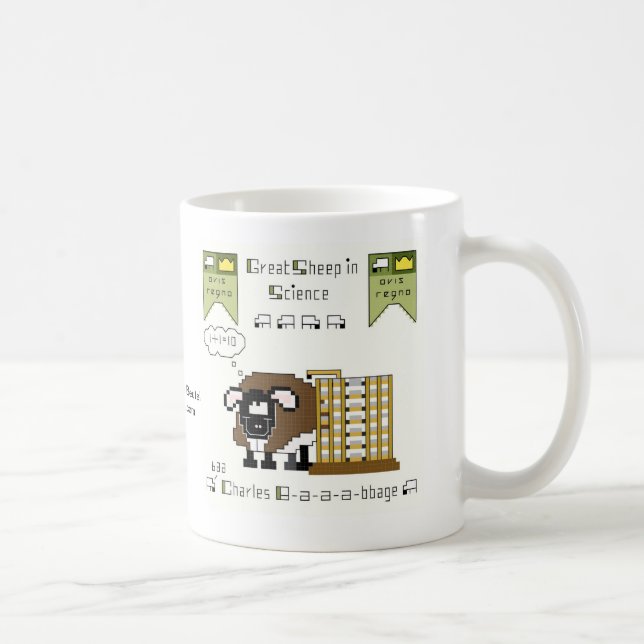 Caneca de café de Charles B-a-a-a-bbage (Direita)