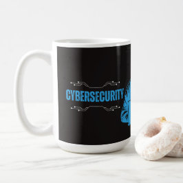 Caneca de café de cibersegurança engraçada para ho