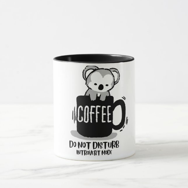 Caneca de Café de Coala Engraçado (Centro)