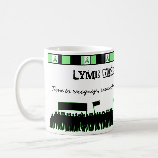 Caneca de Café de Conscientização da Doença de Lym (Esquerda)