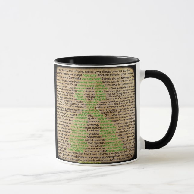 Caneca de Café de Conscientização sobre os Sentime (Direita)