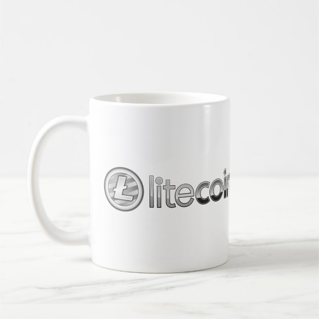 Caneca de café de Cryptocurrency do símbolo do (Esquerda)