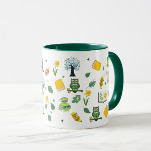 Caneca de Café de Design de Primavera para Amante