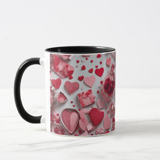caneca de café de dia de os namorados giro (Esquerda)