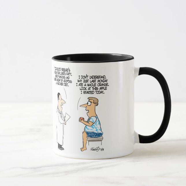 Caneca de café de dieta engraçada (Direita)